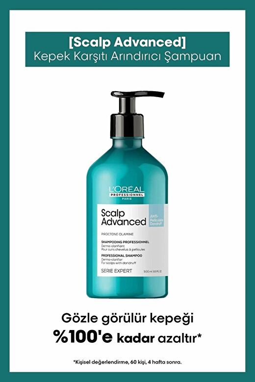 Loreal Professionnel Serie Expert Scalp Advanced Kepek Karşıtı Profesyonel Şampuan 500 Ml 1