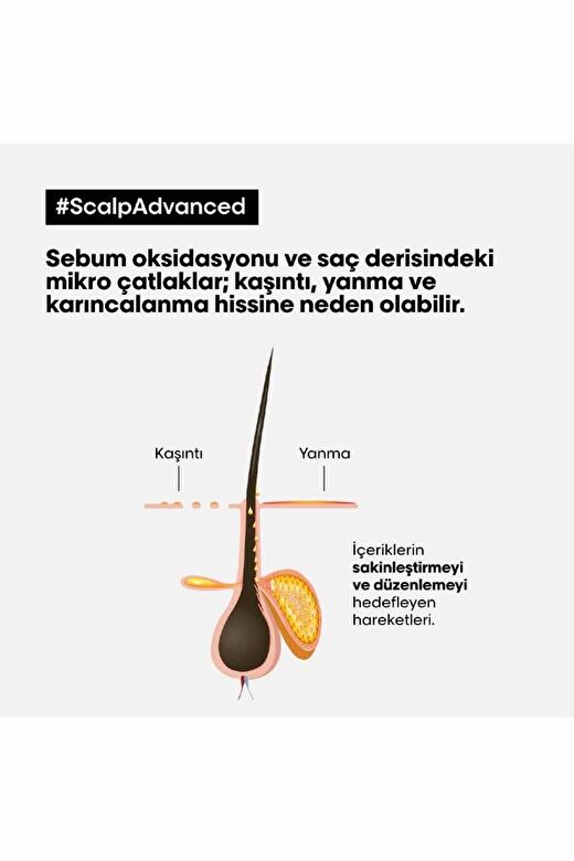 L'oreal Professionnel Scalp Advanced Hassas Saç Derisi için Profesyonel Refill Şampuan 500 ML 4