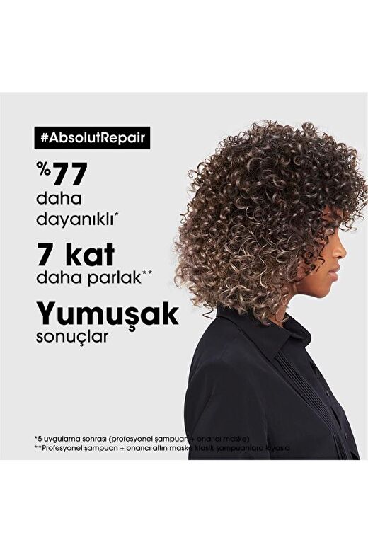 L'oreal Professionnel Absolut Repair Yıpranmış Saçlar için Onarıcı Refill Şampuan 500ml 3