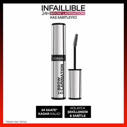 Infaillible 24H Brow Lamination Şeffaf Kaş Sabitleyici 1