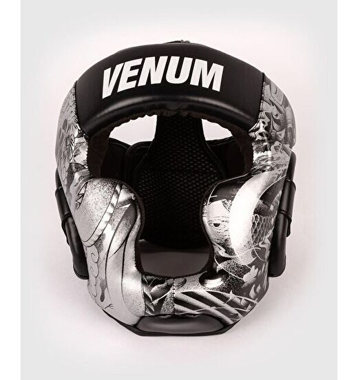 Venum YKZ21 Kids Headgear – Black/White 1