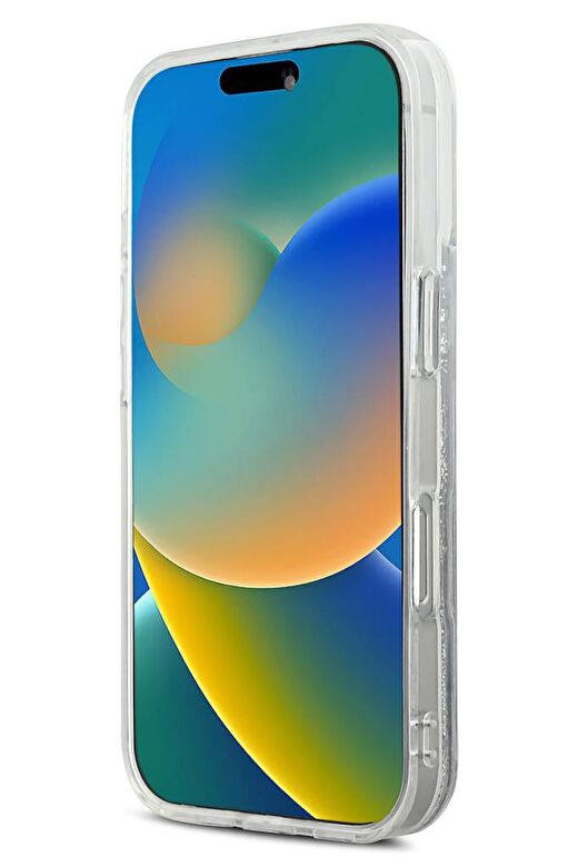 Karl Lagerfeld Heads Sıvı Simli iPhone 16 Pro Magsafe Uyumlu Kılıf 3