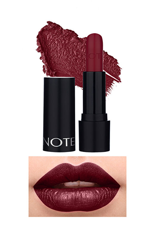 Note Deep Impact Lipstick 14 Warm Cherry Kremsi Dokulu Yarı Parlak Ruj - Kırmızı 1