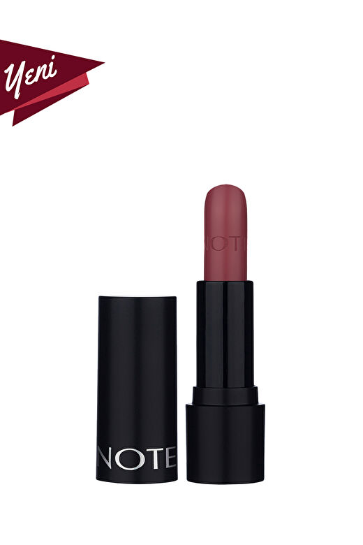 Note Deep Impact Lipstick 08 Sophisticate Burgundy Kremsi Dokulu Yarı Parlak Ruj - Kırmızı 4