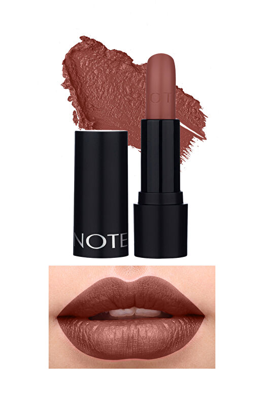 Note Deep Impact Lipstick 03 Confident Rose Kremsi Dokulu Yarı Parlak Ruj - Nude 1