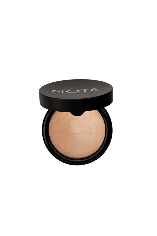 Note Baked Powder 06 Gold Bronze Işıltılı Bitişli Highlighter Toz Yüz Pudrası 3