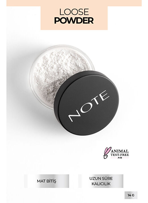Note Loose Powder 01 Invisible Makyaj Sabitleyici Matlaştırıcı Toz Pudra 1