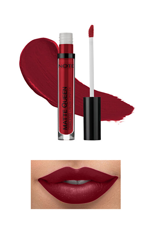 Note Matte Queen Lipstick 16 Royal Velvet Kalıcı Likit Ruj - Kırmızı 1