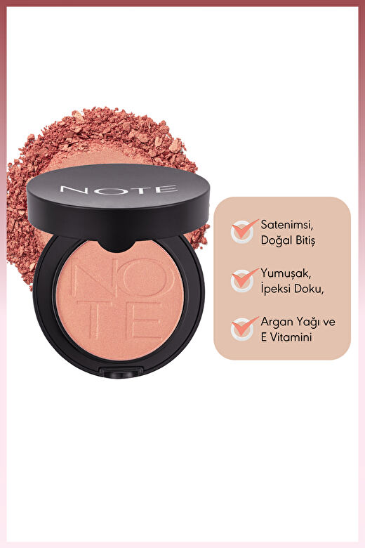 Note Luminous Silk Compact Allık 12 Rosy Glow 2