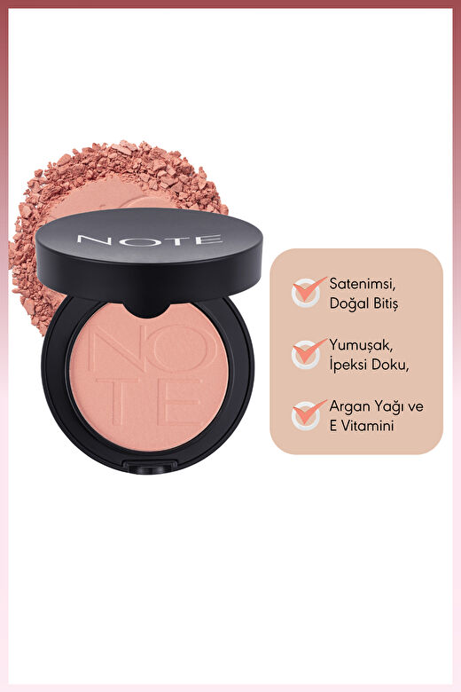 Note Luminous Silk Compact Allık 09 Dusty Pink 2