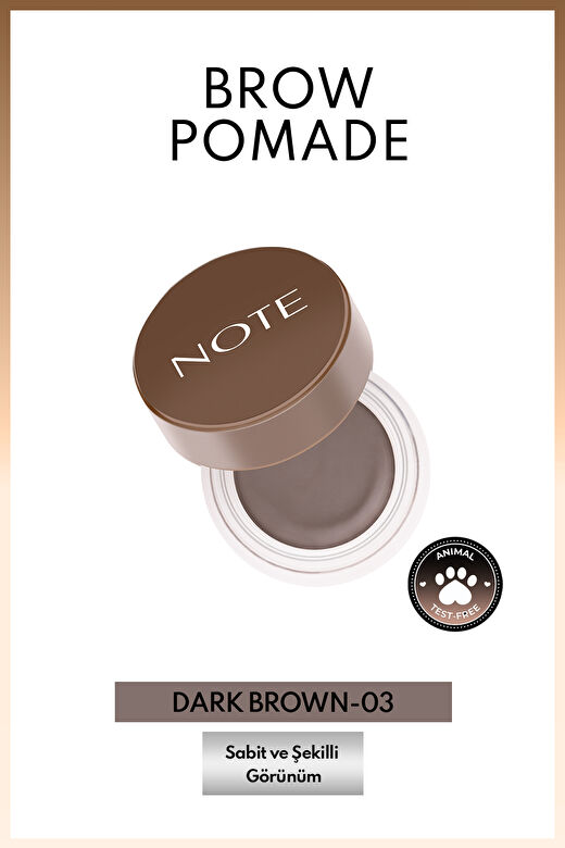 Note Brow Pomade 03 Dark Brown Kalıcı Kaş Pomadı 1