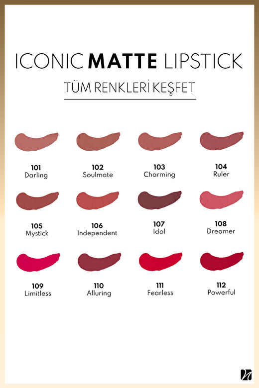Note Iconic Matte Lipstick 112 Powerful Kalıcı Mat Ruj - Kırmızı 4