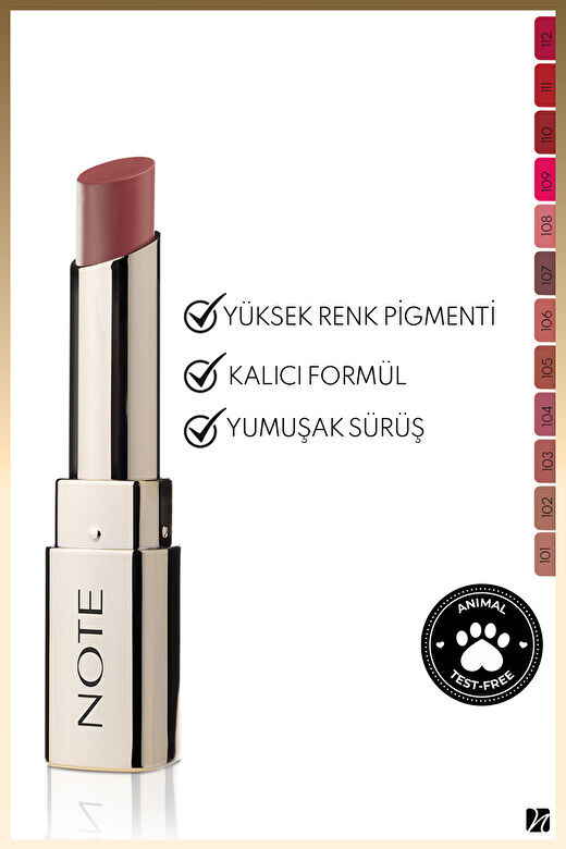 Note Iconic Matte Lipstick 110 Alluring Kalıcı Mat Ruj - Kırmızı 2