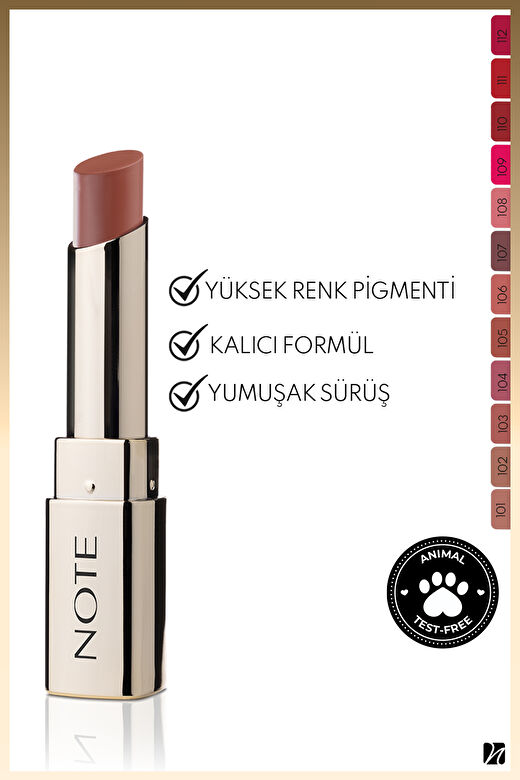Note Iconic Matte Lipstick 105 Mystick Kalıcı Mat Ruj - Nude 2