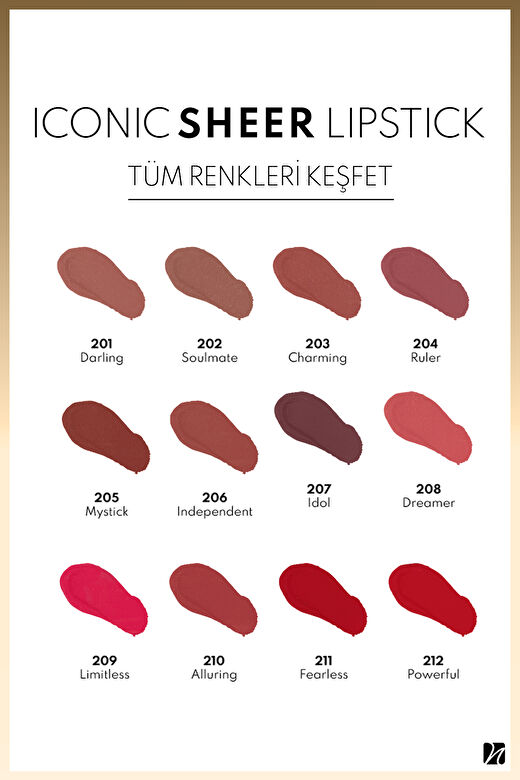 Note Iconic Sheer Lipstick 208 Dreamer Nemlendirici Parlak Ruj - Pembe 4