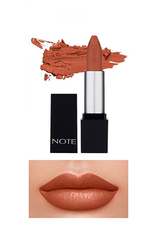 Note Mattever Lipstick 04 Indian Curry Yarı Mat Saten Bitişli Ruj - Nude 1