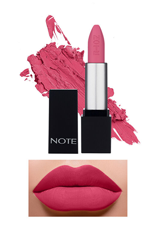 Note Mattever Lipstick 15 Favorite Pink Yarı Mat Saten Bitişli Ruj - Pembe 1