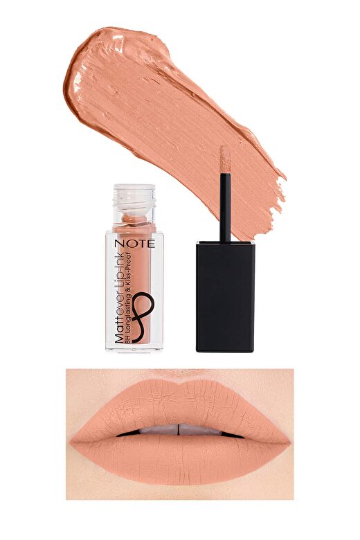 Note Mattever Lip-Ink 01 First Love Beige Mat ve Kalıcı Likit Ruj - Nude 2
