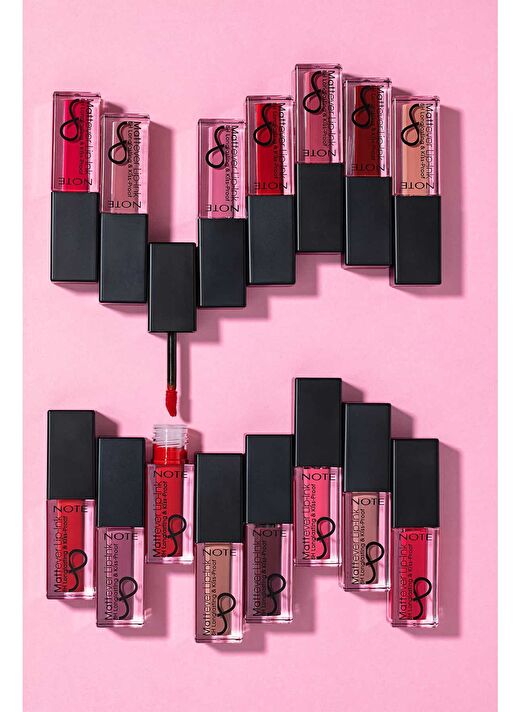Note Mattever Lip-Ink 02 Sunset Sand Mat ve Kalıcı Likit Ruj - Koyu Nude 4