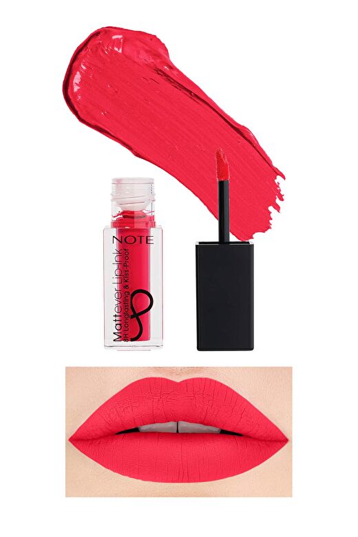 Note Mattever Lip-Ink 11 Cherry Blossom Mat ve Kalıcı Likit Ruj - Pembe 2