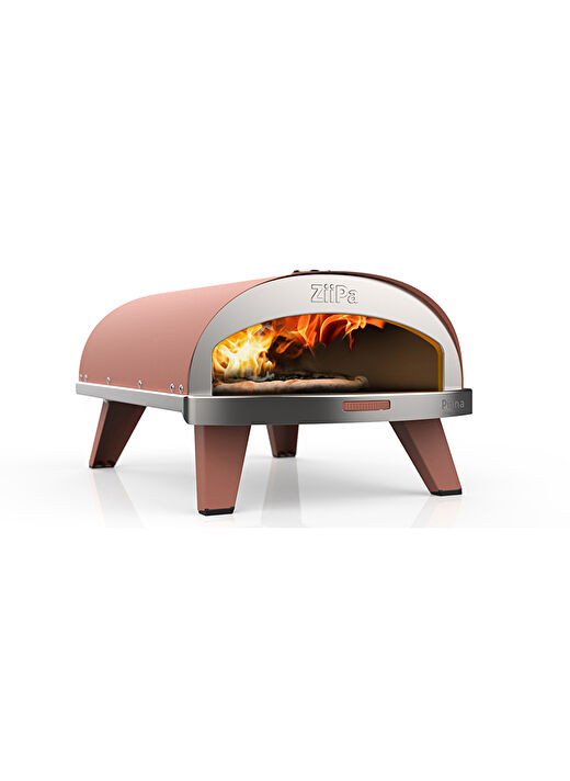 ZiiPa Piana Gazlı Pizza Fırını Terracotta 3