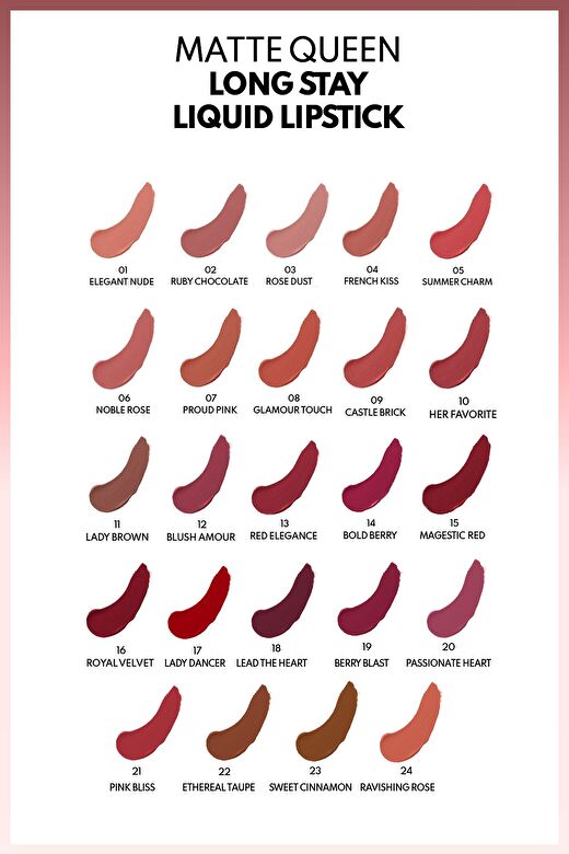 Note Matte Queen Lipstick 24 Ravishing Rose Kalıcı Likit Ruj - Nude 4