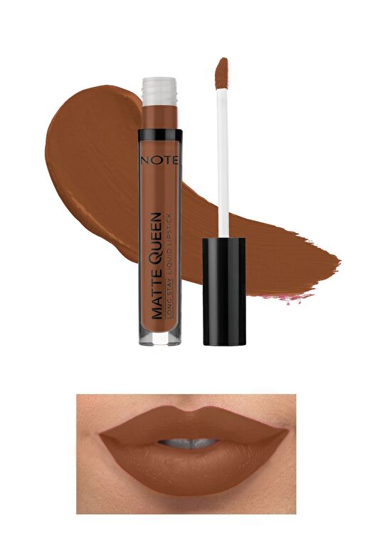 Note Matte Queen Lipstick 23 Sweet Cinnamon Kalıcı Likit Ruj - Kahverengi 2