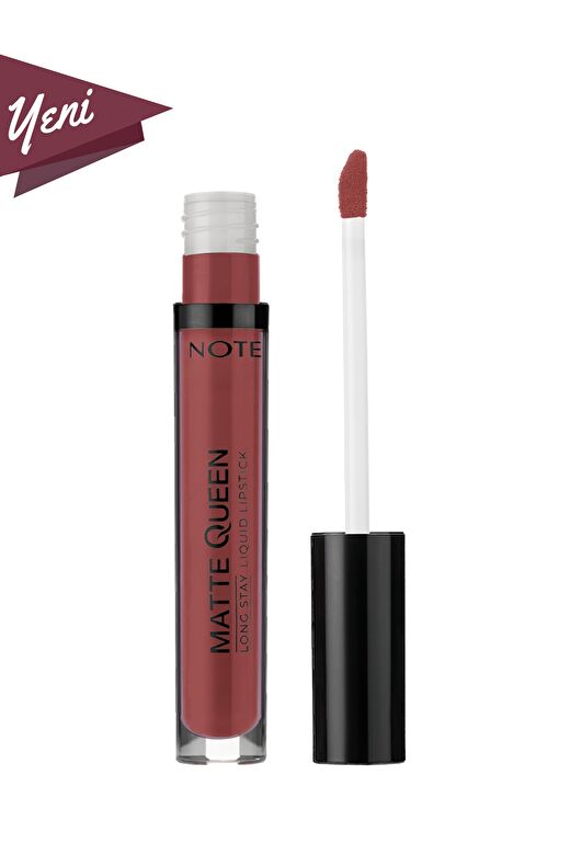 Note Matte Queen Lipstick 22 Etheral Taupe Kalıcı Likit Ruj - Kahverengi 1