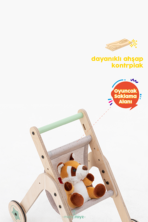 Trio Stroller | Yürüteç - Oyuncak Bebek Arabası 3