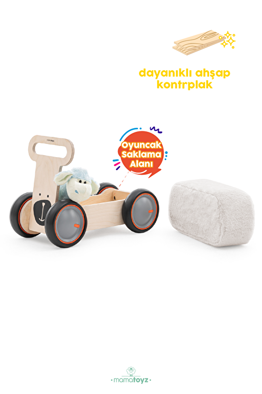 Driveme Soft Ayı Figürlü | Yürüteç - Bin Sür - Oyuncak Deposu 3