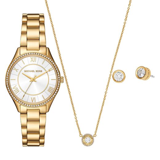 Michael Kors MK4849SET Kadın Kol Saati Kolye ve Küpe Seti 1