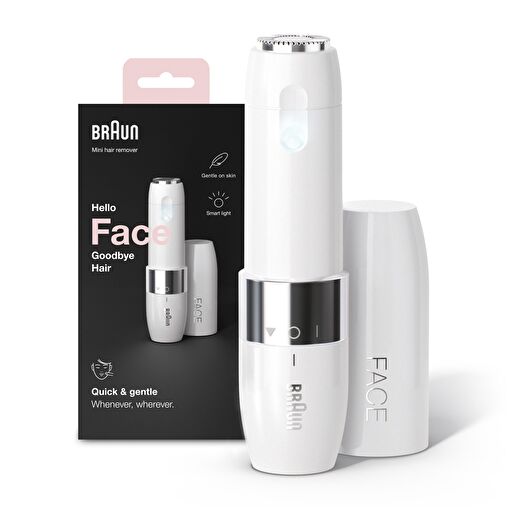Braun FS1000 Mini Tüy Alma Makinesi + Pil ve Temizleme Fırçası, Seyahat Boy, Kablosuz Kullanım 1