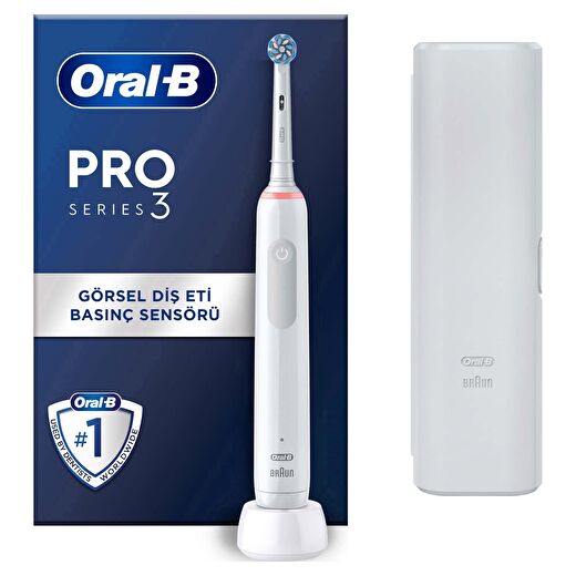 Oral-B Pro 3 3500 Şarj Edilebilir Diş Fırçası - Beyaz 1