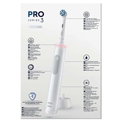 Oral-B Pro 3 3500 Şarj Edilebilir Diş Fırçası - Beyaz 2