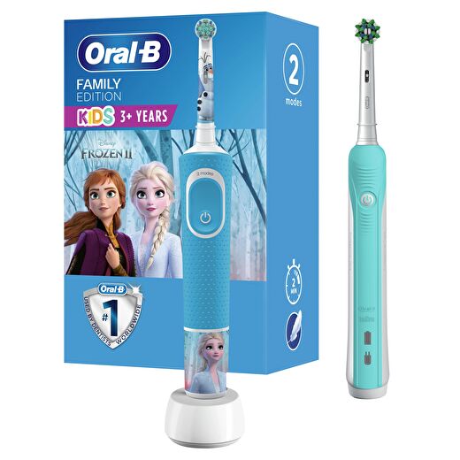 Oral-B Aile Paketi Pro 500 + D100 Frozen Şarjlı Diş Fırçası 1