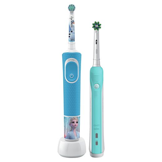 Oral-B Aile Paketi Pro 500 + D100 Frozen Şarjlı Diş Fırçası 2