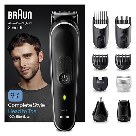 Braun Series 5 MGK5420 Hepsi Bir Arada Şekillendirme Seti, 9’u 1 Arada Erkek Bakım Kiti 1