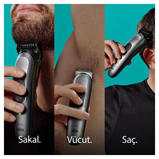 Braun Series 7 MGK7420 Hepsi Bir Arada Şekillendirme Seti, 10’u 1 Arada Erkek Bakım Kiti 3
