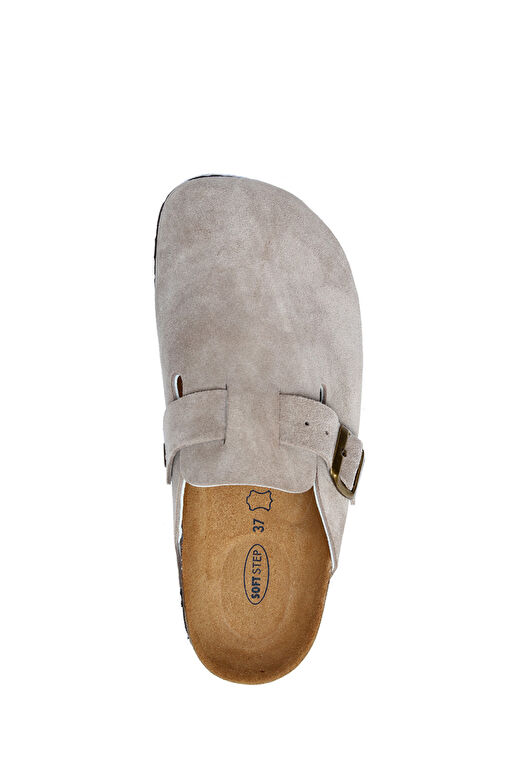 K196092SK Kifidis Soft Step Kadın Süet Deri Sabo Mantar Terlik 36-41 4