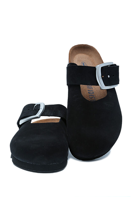 14444 Ch-Kifidis Soft Step Kadın Süet Deri Sabo Mantar Terlik 36-41 2