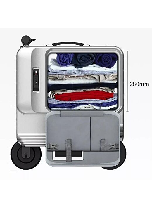 AirWheel SE3T Elektrikli Binilebilir Scooter Valiz - Siyah (Kayıtlı Bagaj) 2