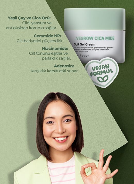 Vegrow Cica Mide Nemlendirici Jel Krem 50ml 4