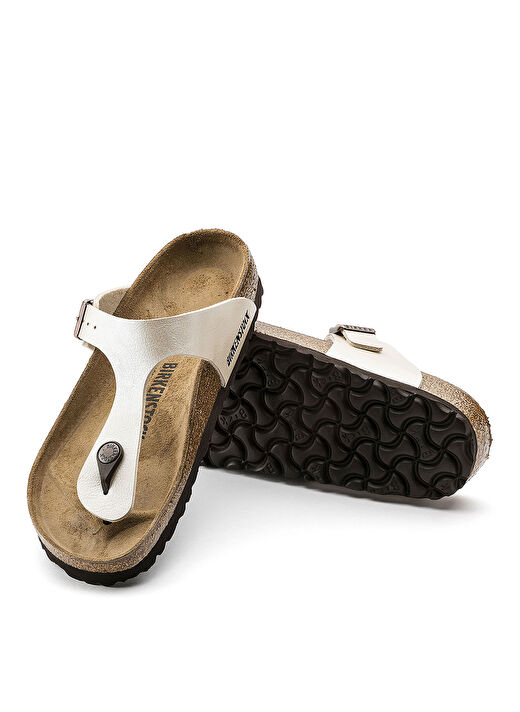 Birkenstock Beyaz Kadın Deri Terlik 943871 - GIZEH 2