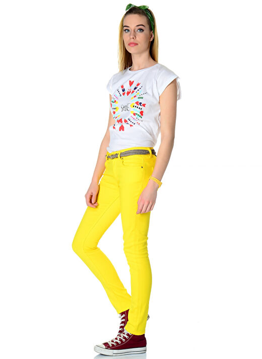 T-Box Sarı Kadın Pantolon 51TUR LADY (K) PAN 4