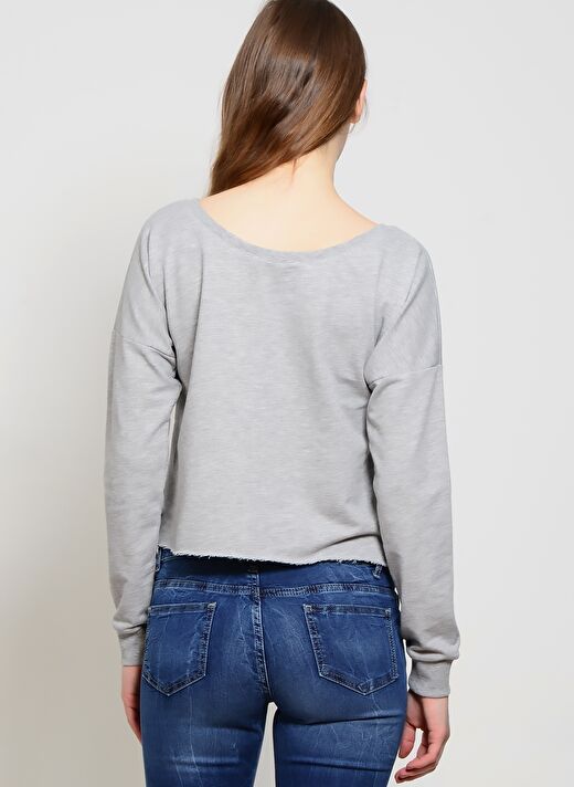 T-Box Füme Melanj Kadın Sweatshirt - 61Tom Prof (K) Swe 3