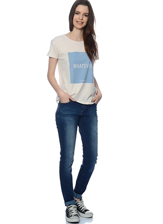 Broadway Koyu Mavi Denim Pantolon 1