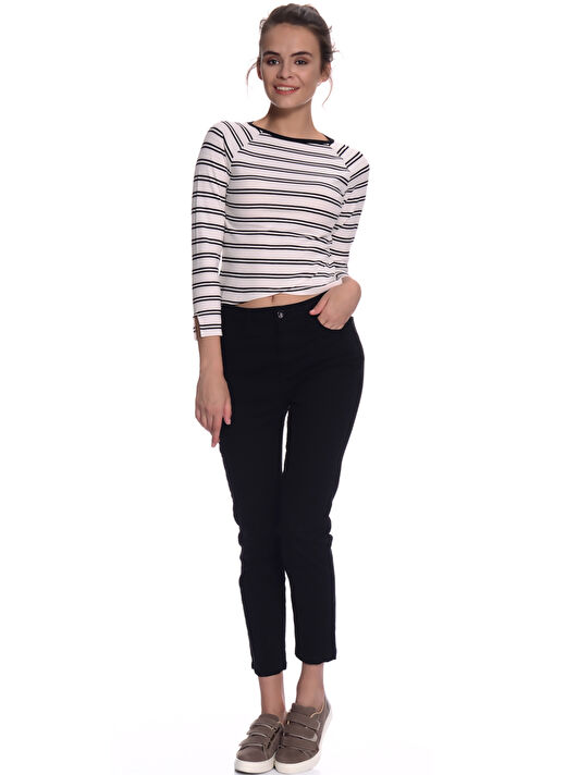 Black Pepper Koyu Ekru Kadın Bluz 62DET BLK711 3
