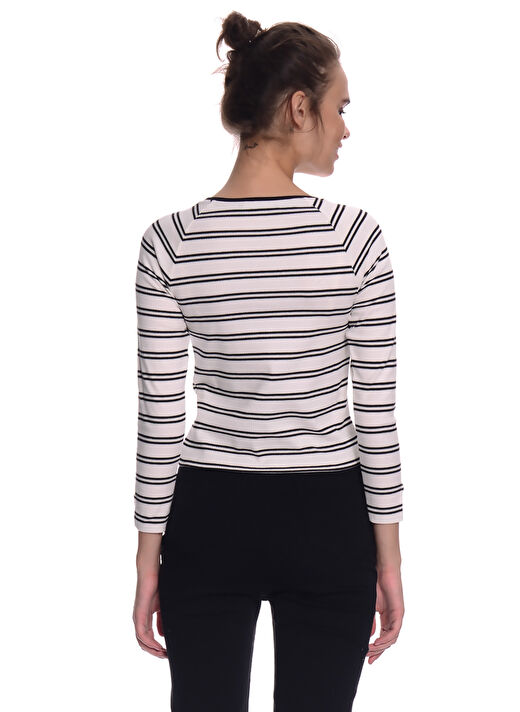 Black Pepper Koyu Ekru Kadın Bluz 62DET BLK711 4