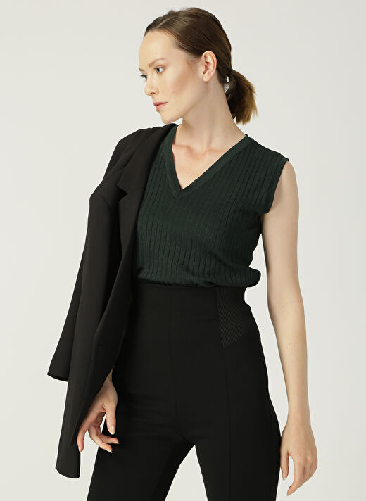 Beymen Studio Yeşil Kazak Kadın 101453850 3
