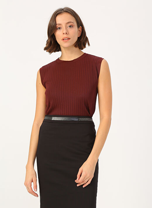 Beymen Studio Bordo Kazak Kadın 101453852 1
